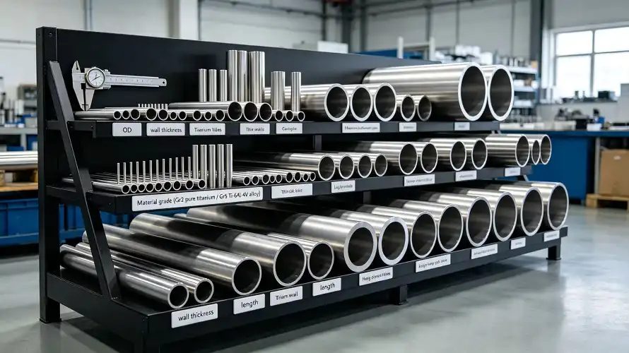 Full Range Titanium Seamless Tubes