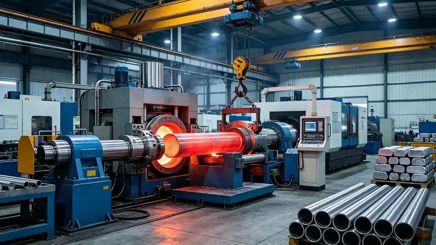 Titanium Tube Hot Extrusion Workshop