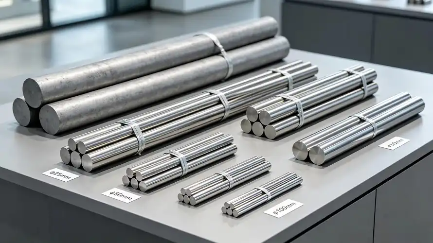 Full-spec Titanium Round Rods