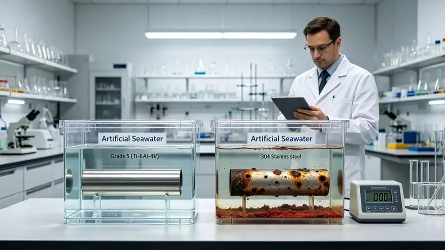 Titanium tube corrosion resistance test Titanium tube corrosion resistance test