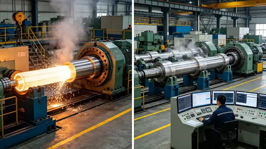 Titanium seamless tube production line