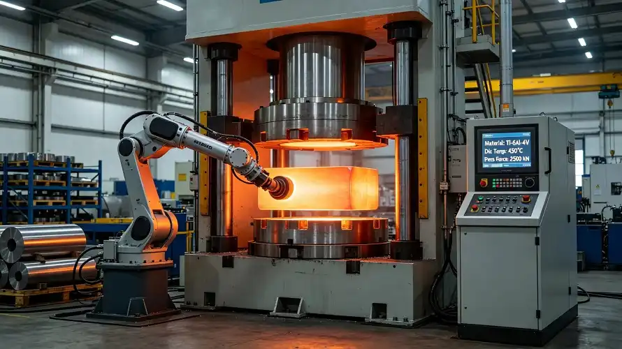 Titanium Hot Forming Production Station Shot