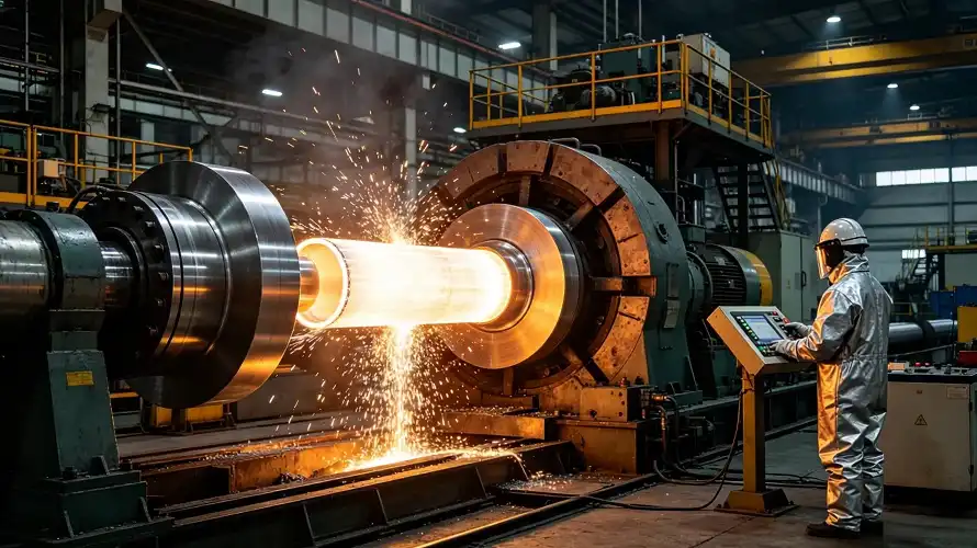 Hot Extrusion & Cross-Roll Piercing Production Line