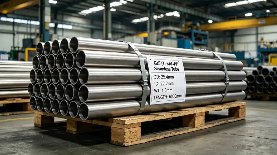  Finished Bundles of Grade 5 Seamless Titanium Tube