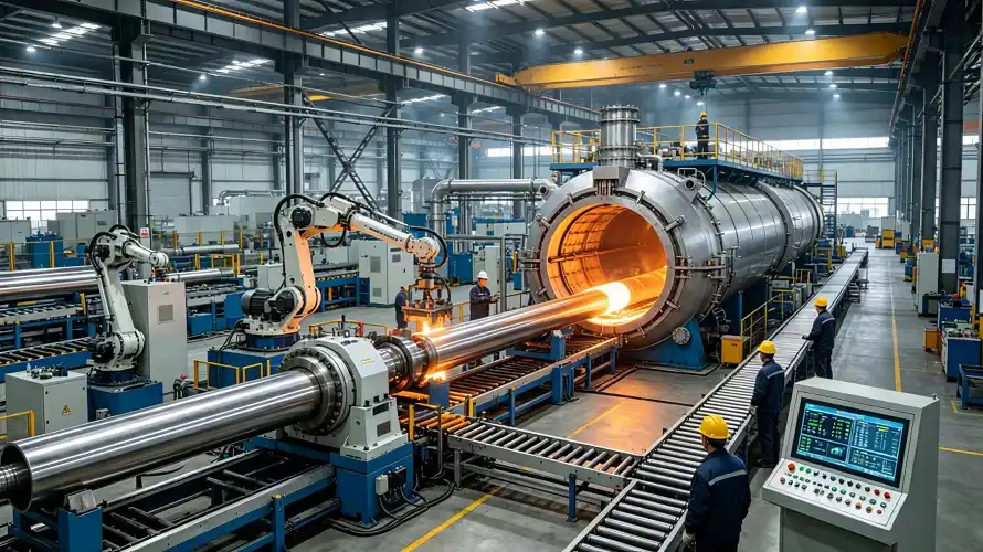 Hot Extrusion & Vacuum Annealing Production Line for Titanium Tube