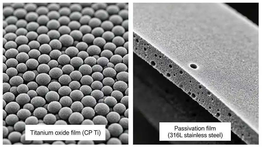 Passive film metallographic micrograph 