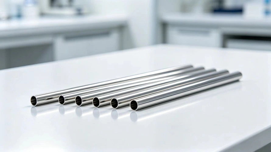 Polished Medical Grade Gr1 Titanium Tubing Polished Medical Grade Gr1 Titanium Tubing