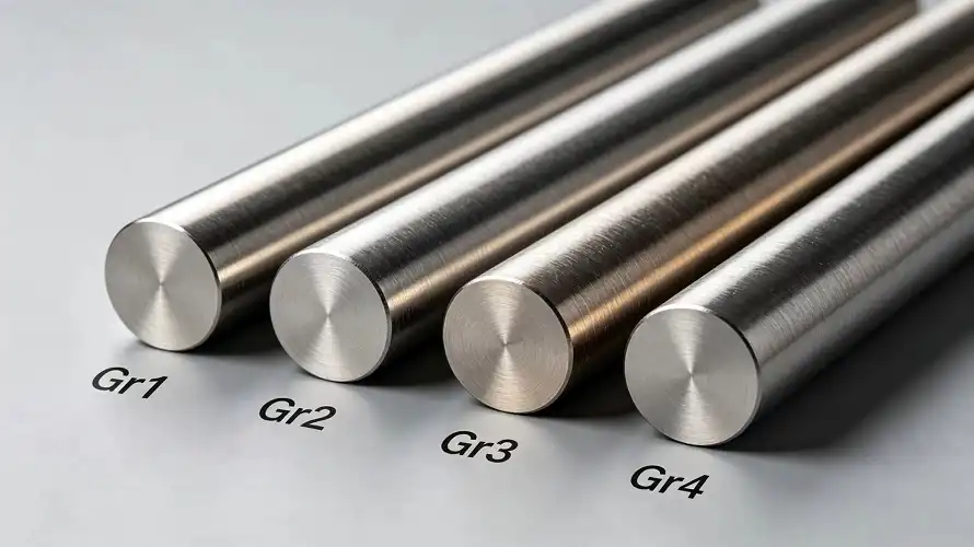 Gr1/Gr2/Gr3/Gr4 CP Titanium Rod Physical Comparison Gr1/Gr2/Gr3/Gr4 CP Titanium Rod Physical Comparison