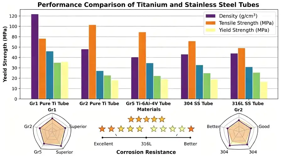 Performance Comparison of Titanium & Stainless Steel Tubes Performance Comparison of Titanium & Stainless Steel Tubes