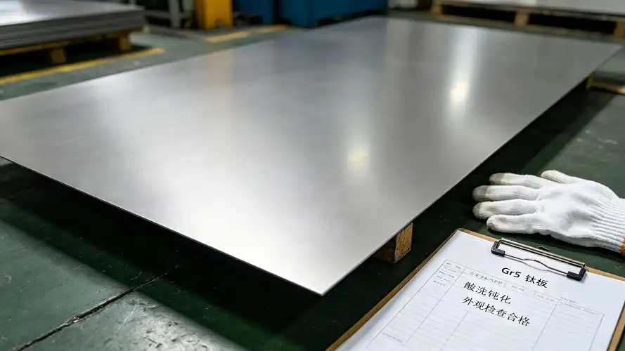Pickled surface finish of titanium sheet Pickled surface finish of titanium sheet