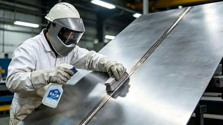 Pre-weld surface preparation operation	