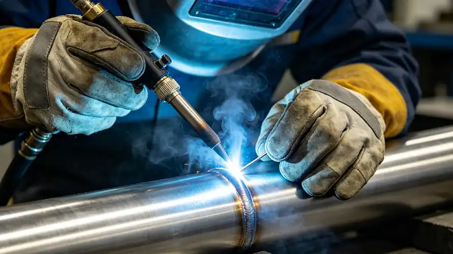 GTAW filler welding operation	