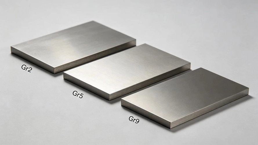 	Grade2/Grade5/Grade9 Titanium Sample Comparison