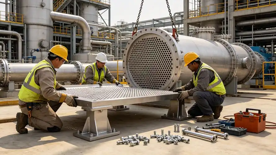 Titanium Components for Heat Exchanger