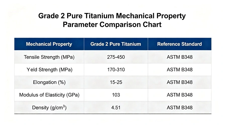 Mechanical Property Comparison Chart