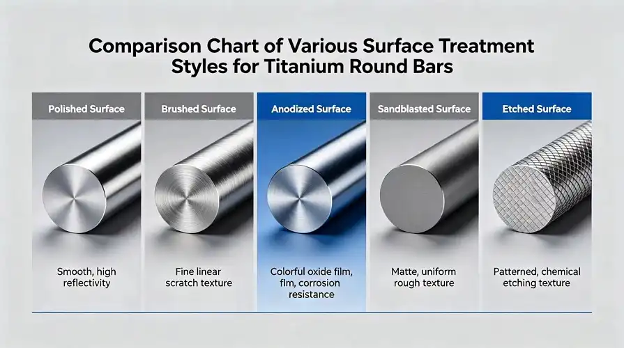 Surface Finishes of Titanium Bars Surface Finishes of Titanium Bars