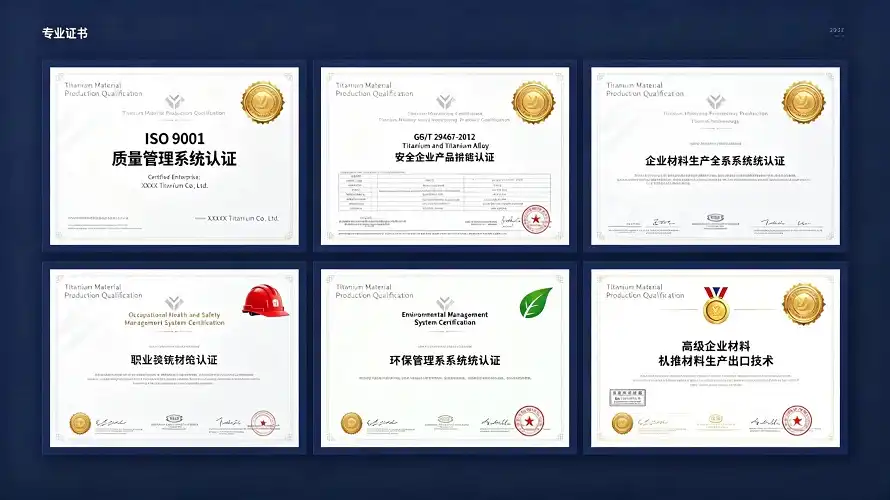 Manufacturer Qualification Certificates Manufacturer Qualification Certificates