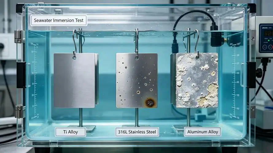 Salt water corrosion comparison test sample