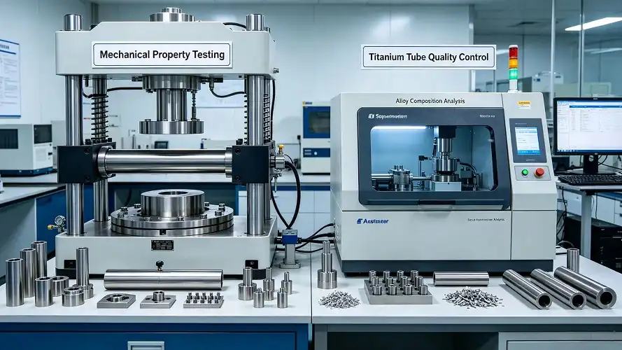 Titanium mechanical performance test bench
