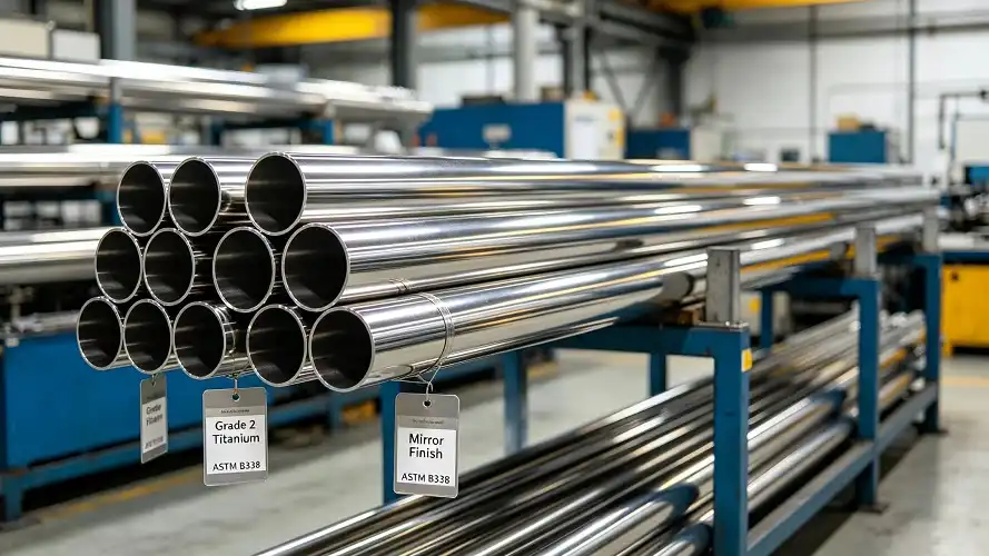 Polished Bright Titanium Tube Finished Product Polished Bright Titanium Tube Finished Product