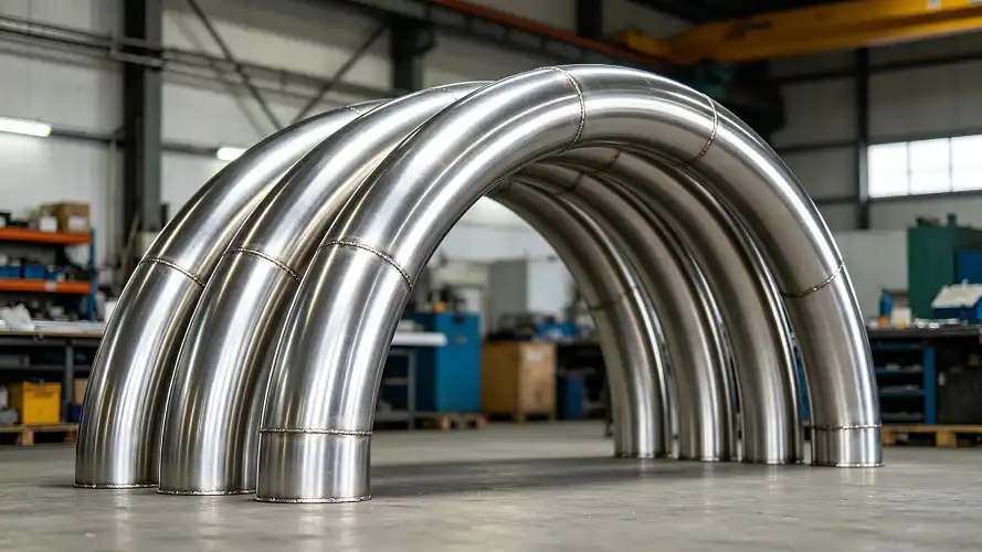 Curved Welded Bright Titanium Tube Components Curved Welded Bright Titanium Tube Components
