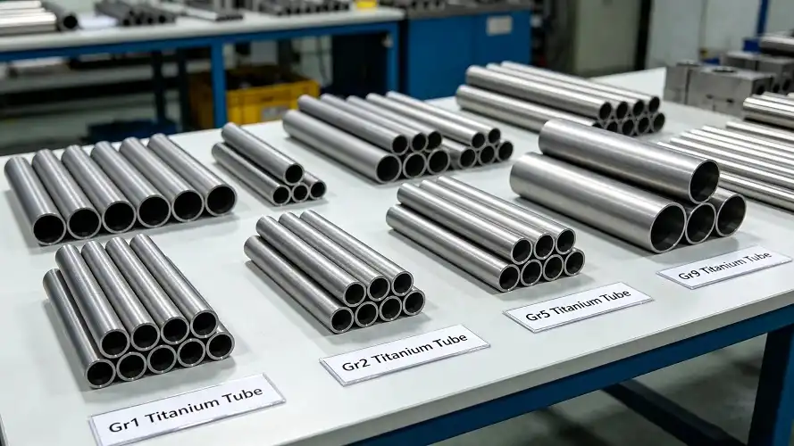 Pickled Titanium Tubes of Different Grades
