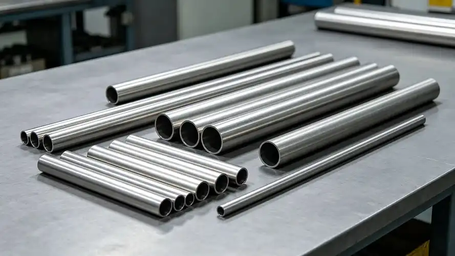 Mixed Specification Acid Pickled Titanium Tube Display