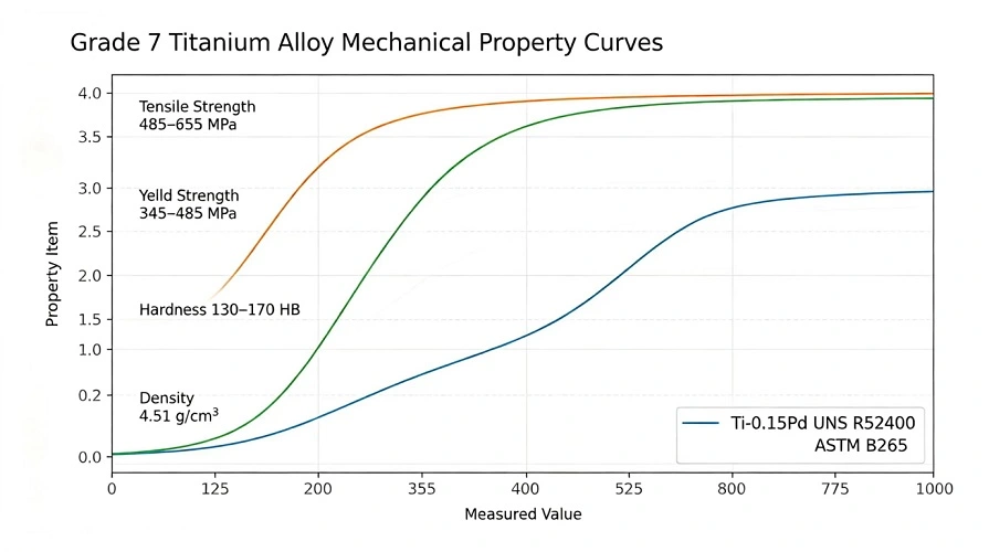 Gr7 titanium mechanical property curve Gr7 titanium mechanical property curve