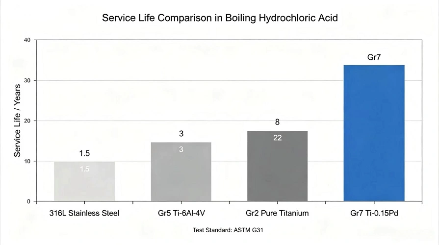 material corrosion resistance comparison bar chart