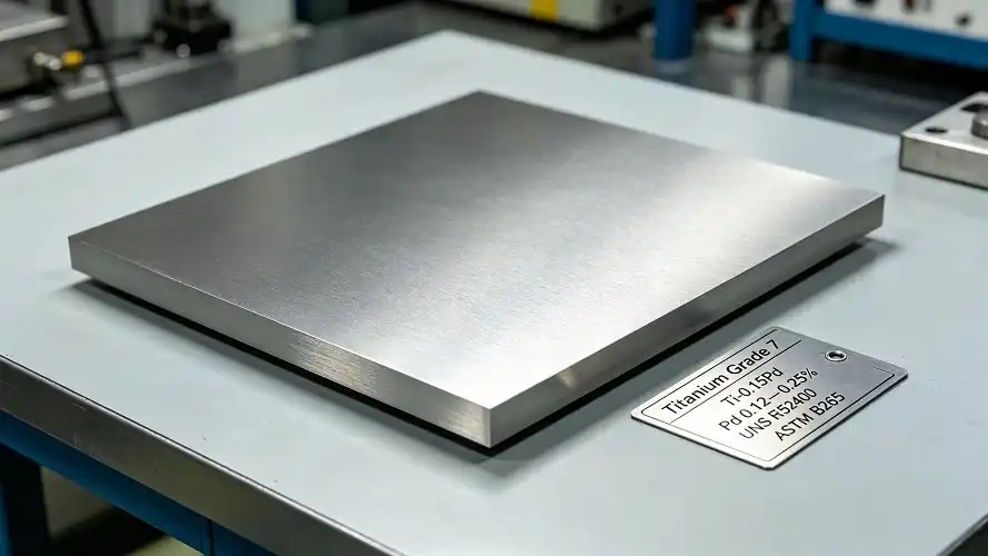Pickled industrial titanium sheet