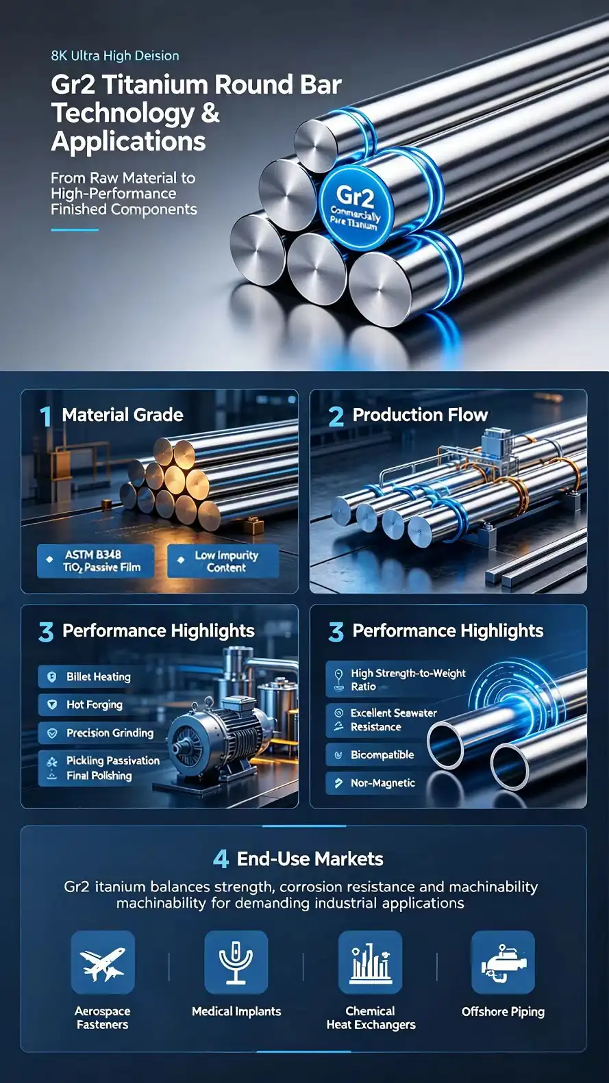 Grade 2 Titanium Technical Summary Infographic Grade 2 Titanium Technical Summary Infographic