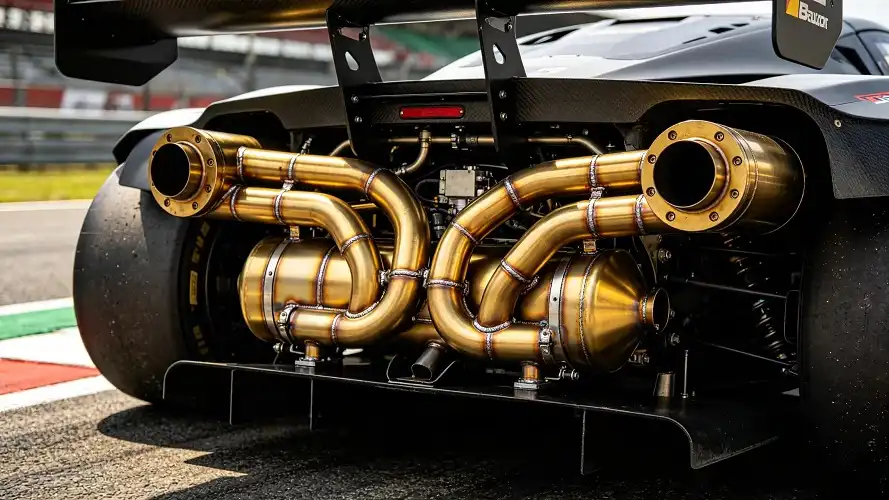 Performance car Ti-6Al-4V titanium exhaust system Performance car Ti-6Al-4V titanium exhaust system