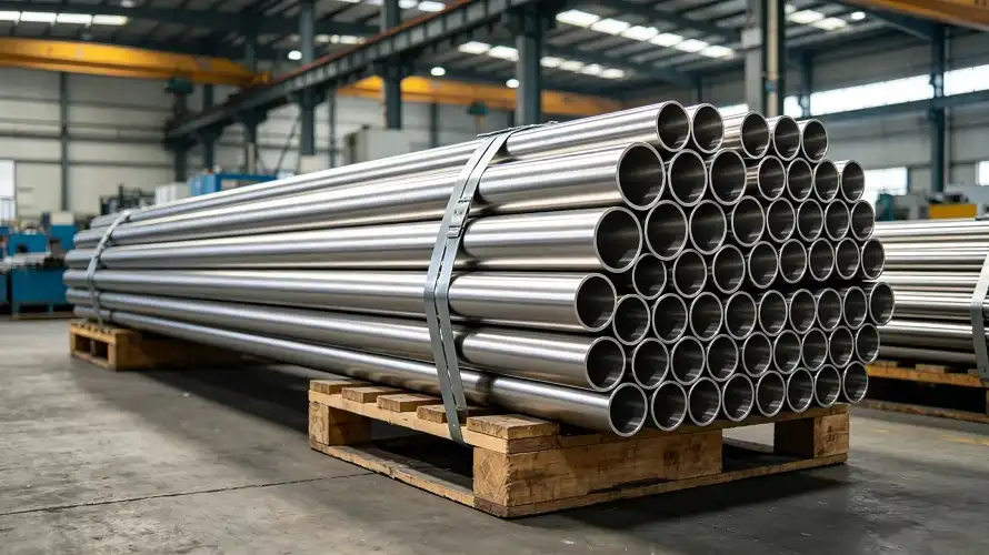 Warehouse stocked with various Gr5 seamless titanium tubes Warehouse stocked with various Gr5 seamless titanium tubes