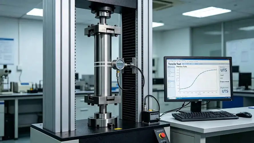 Gr9 Titanium Tube Tensile Mechanical Test Gr9 Titanium Tube Tensile Mechanical Test