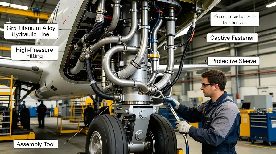 Aerospace Titanium Hydraulic Pipeline Aerospace Titanium Hydraulic Pipeline