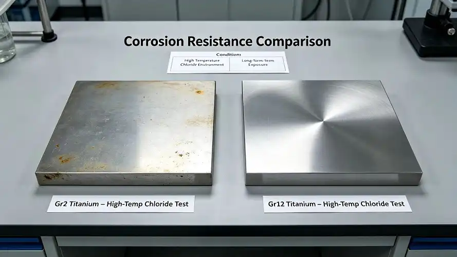 Corrosion test specimens comparison Corrosion test specimens comparison