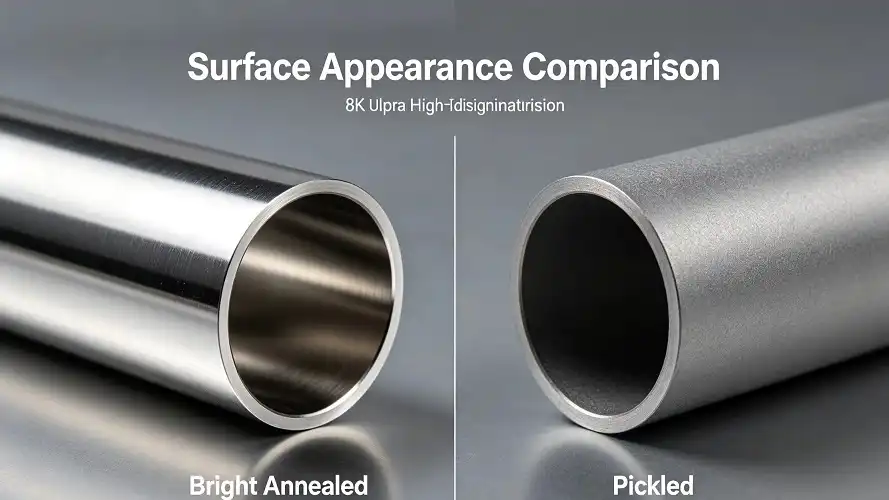  Bright vs Pickled Titanium Tube