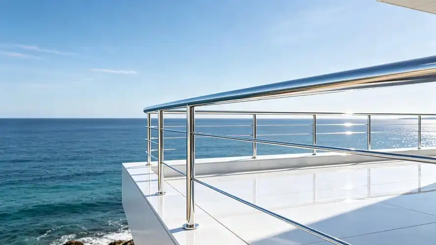 Architectural Application of Bright Titanium Tubes
