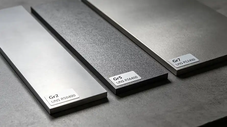Industrial stacked titanium sheets, Gr2 Gr5 grade	