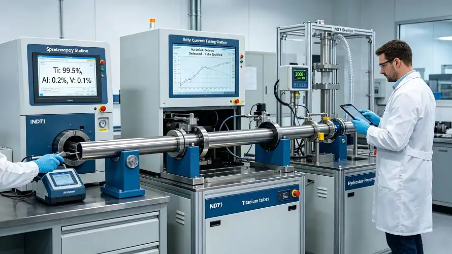 Titanium sheet quality inspection and non‑destructive testing Titanium sheet quality inspection and non‑destructive testing
