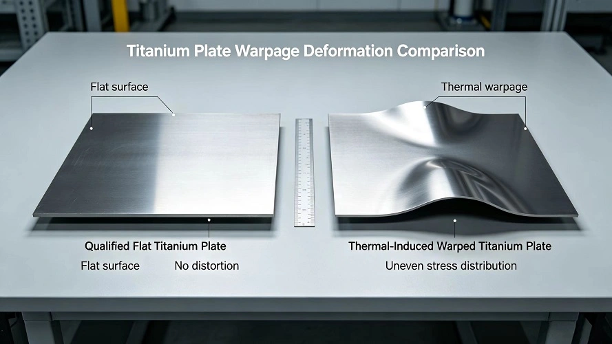 Warped Titanium Sheet Titanium Sheet Warpage Comparison Warped Titanium Sheet Titanium Sheet Warpage Comparison
