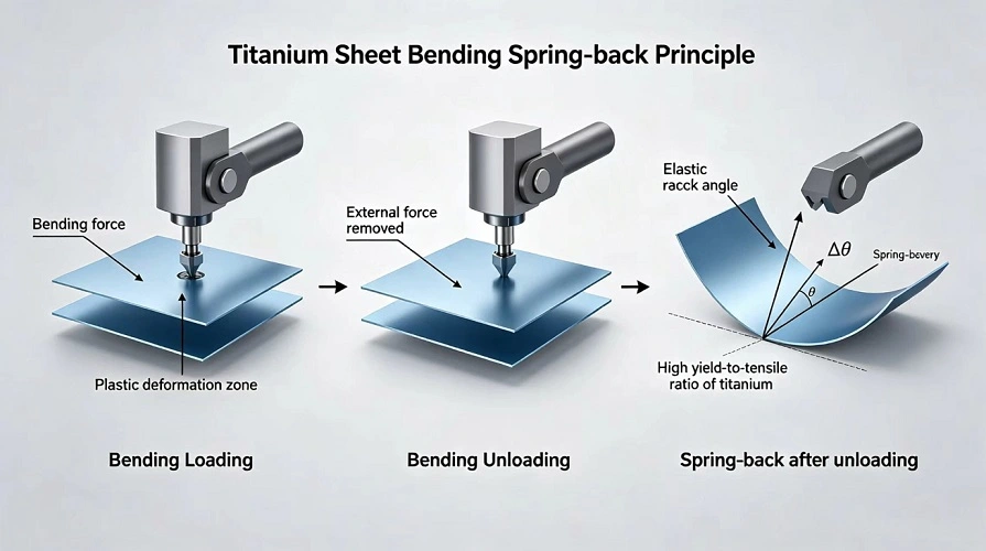 Over‑bend、Springback Titanium Bending Springback Principle Over‑bend、Springback Titanium Bending Springback Principle