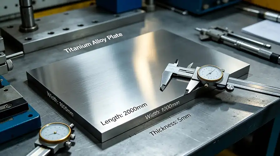 Titanium Plate Dimensional & Surface Inspection Titanium Plate Dimensional & Surface Inspection