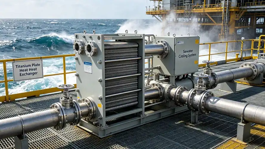 offshore platform titanium heat exchanger