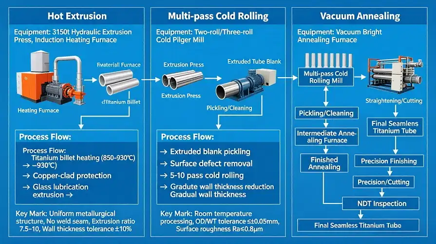 Titanium Tube Manufacturing Flow Chart Titanium Tube Manufacturing Flow Chart