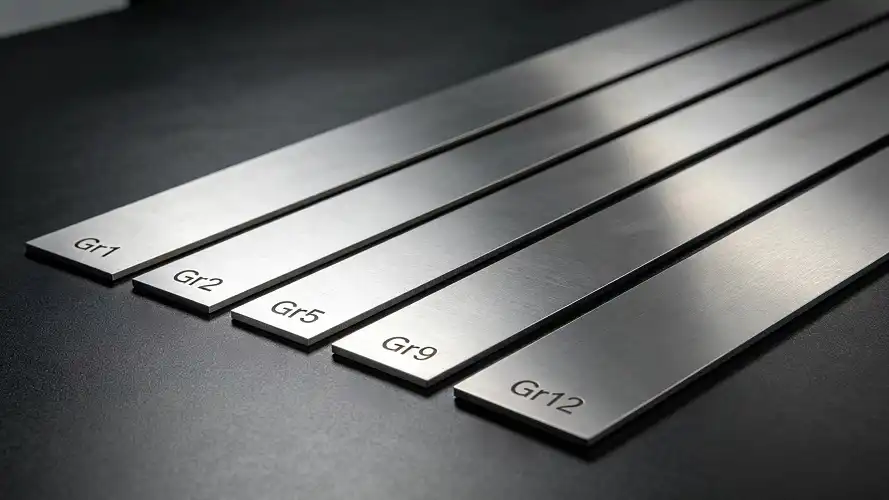 Titanium Grade Comparison Samples Titanium Grade Comparison Samples