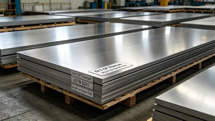 Gr1 Gr2 pure titanium sheets warehouse storage Gr1 Gr2 pure titanium sheets warehouse storage