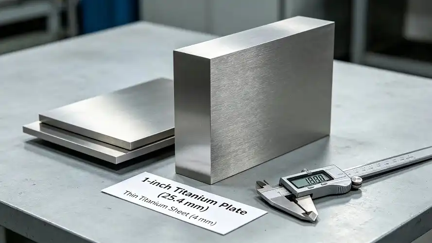 Titanium plate thickness comparison