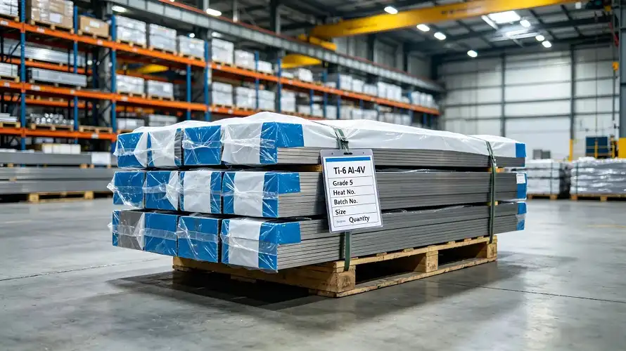 Hot rolled Ti-6Al-4V sheet stacks