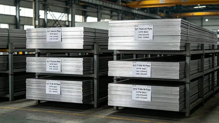 Titanium Plate Inventory Warehouse